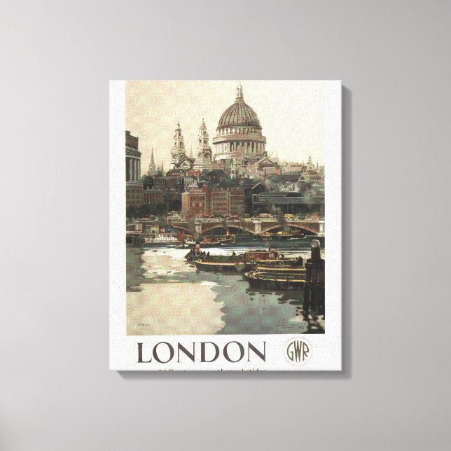 Toile Grand Western Railway St. Paul's Travel Poster (Recto)
