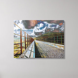 Toile Grande Eau de la flotte Carte Viaduc Acrylique Imp