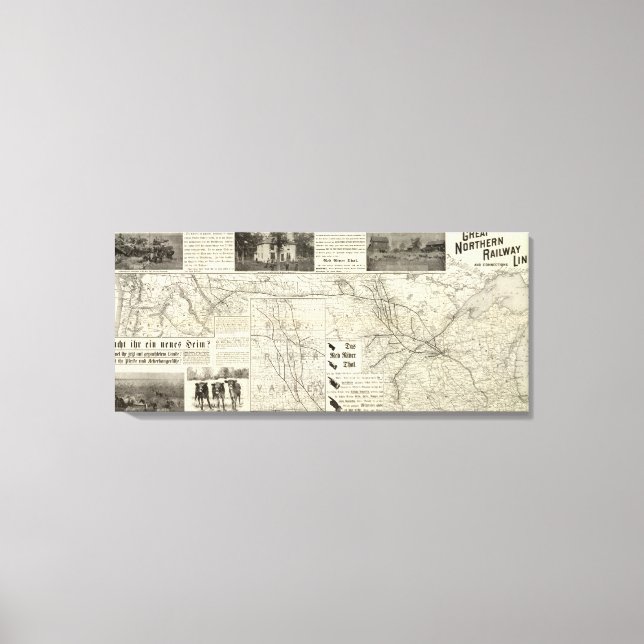 Toile Grande ligne ferroviaire du Nord (Recto)