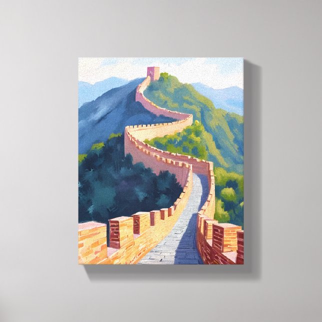Toile Grande Muraille de Chine peinture (Recto)