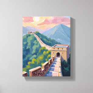 Toile Grande Muraille de Chine Peinture de voyage