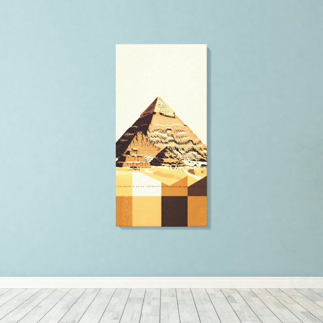 Toile Grande Pyramide de Gizeh (Insitu (Plancher de Bois))