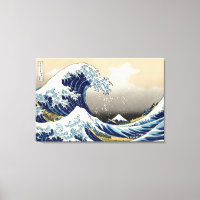 Grande vague au large de Kanagawa Canvas Print