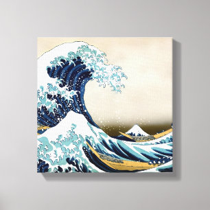 Toile Grande vague reconstituée outre de Kanagawa par