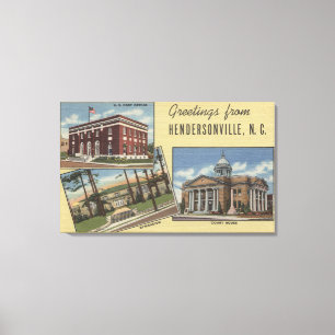 Toile Grandes scènes de lettre - Hendersonville, OR 2