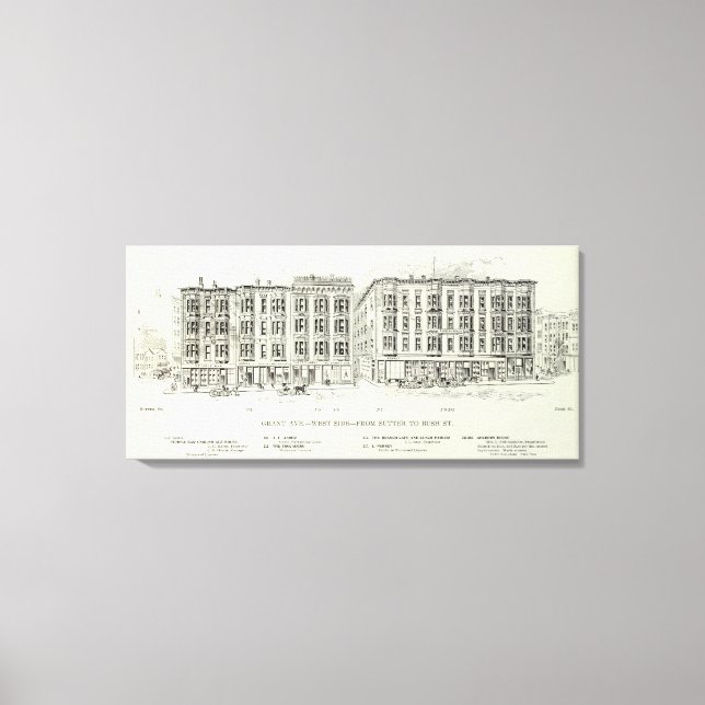 Toile Grant West side Sutter et Bush (Recto)