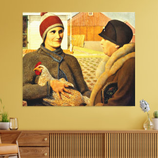 Toile Grant Wood - Appraisement, peinture fine art