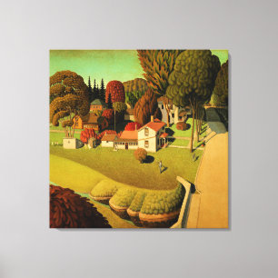 Toile Grant Wood - Le lieu de naissance d'Herbert Hoover