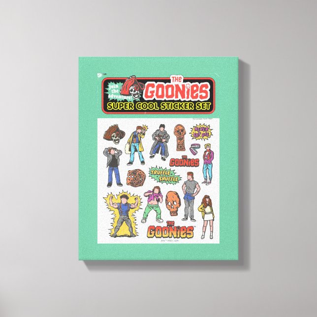Toile Graphique de la feuille d'autocollants rétro Gooni (Recto)