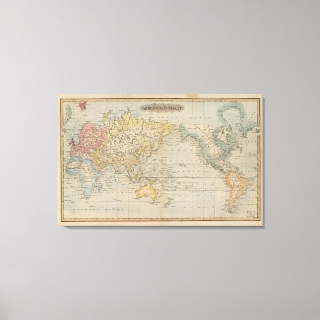 Toile Graphique de Mercator (Recto)