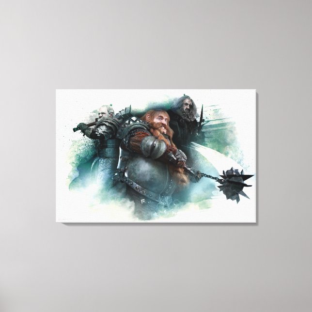 Toile Graphique Dori, Bombur & Oin (Recto)