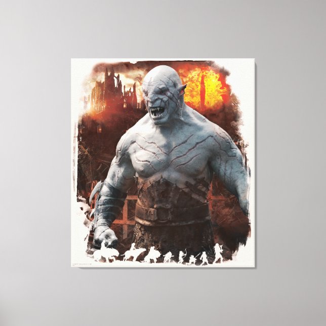 Toile Graphique en silhouette Azog & Orcs (Recto)