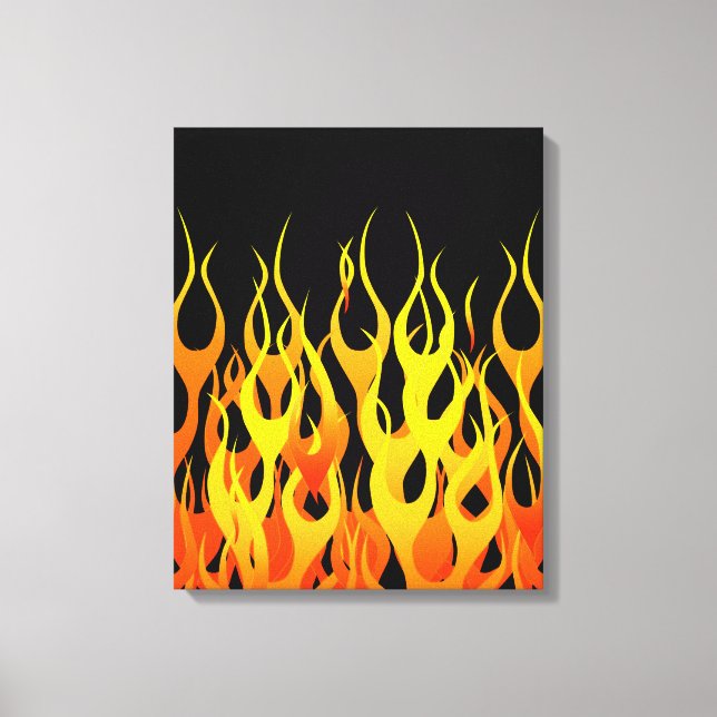Toile Graphique Flames Hot Racing (Recto)