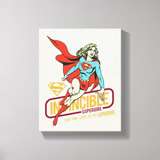 Toile Graphique rétro-invincible Supergirl (Recto)