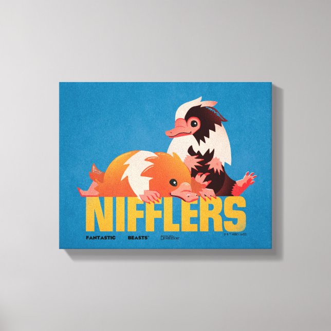 Toile Graphique Vintage des nifflers (Recto)