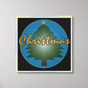Toile Graphiques de Noël