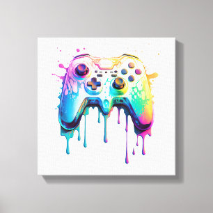 Toile Graphisme de joueur jeu vidéo - Amateur de jeu vid