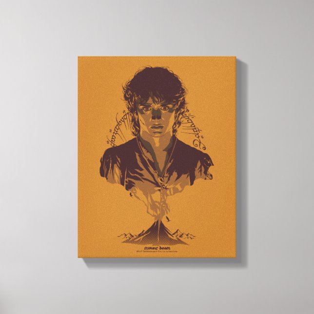 Toile Graphisme de l'inscription Tengwar de FRODO™ MOUNT (Recto)