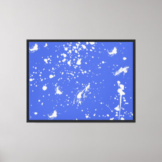 Toile Graphisme de tache de peinture blanche Tache d'enc