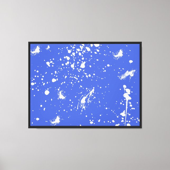Toile Graphisme de tache de peinture blanche Tache d'enc (Recto)