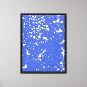 Toile Graphisme de tache de peinture blanche Tache d'enc