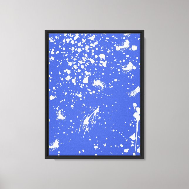 Toile Graphisme de tache de peinture blanche Tache d'enc (Recto)