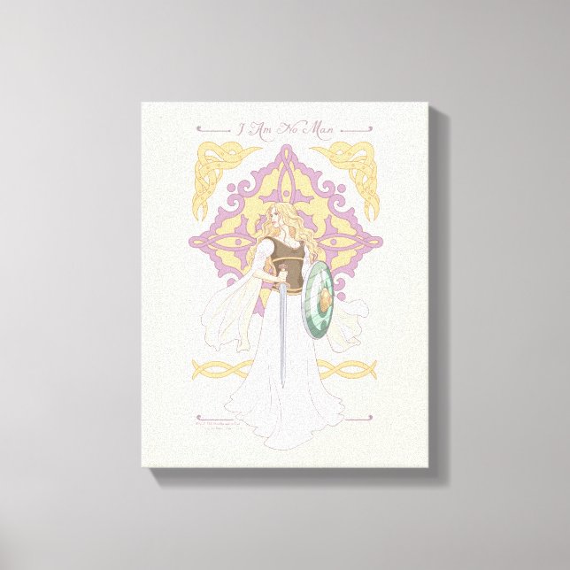 Toile Graphisme d'Éowyn « Je ne suis pas un homme » prêt (Recto)