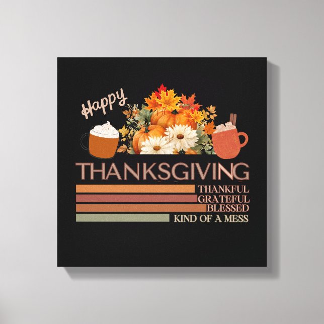 Toile Gratuit Gratuit Conception De Thanksgiving (Recto)
