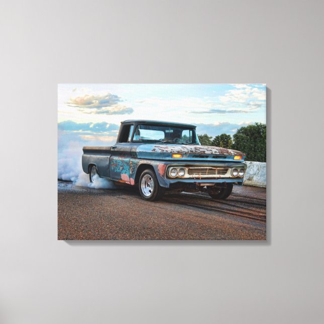 Toile Gravure de ramassage Chevy C10 (Recto)
