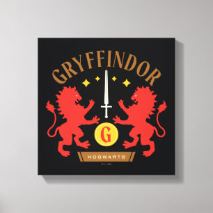 Toile GRAYFFINDOR™ Maison double Lion épée graphique