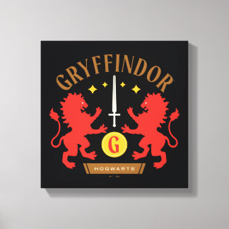 Toile GRAYFFINDOR™ Maison double Lion épée graphique