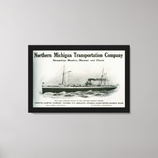 Toile Great Lakes Steamship Co. Ludington Michigan