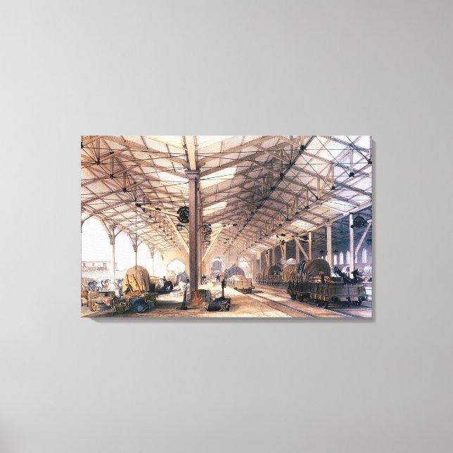 Toile Great Western Railway : Remise de marchandises à B (Recto)