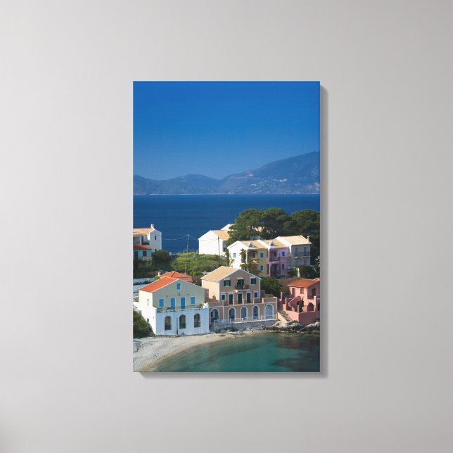 Toile GRÈCE, Îles ioniennes, KEFALONIA, Assos : (Recto)