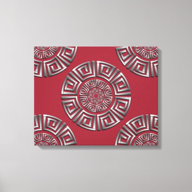 Toile Greek Circle (Recto)