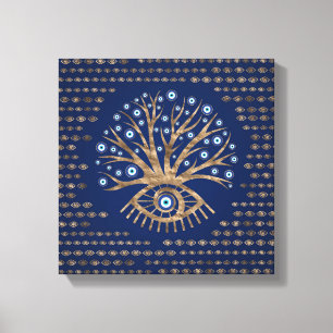 Toile Greek Eye Tree - Mati Mataki - Matiasma