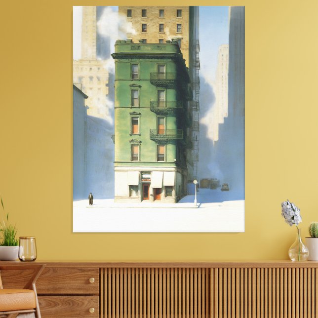 Toile Green Building in New York Winter (Insitu(Salon))