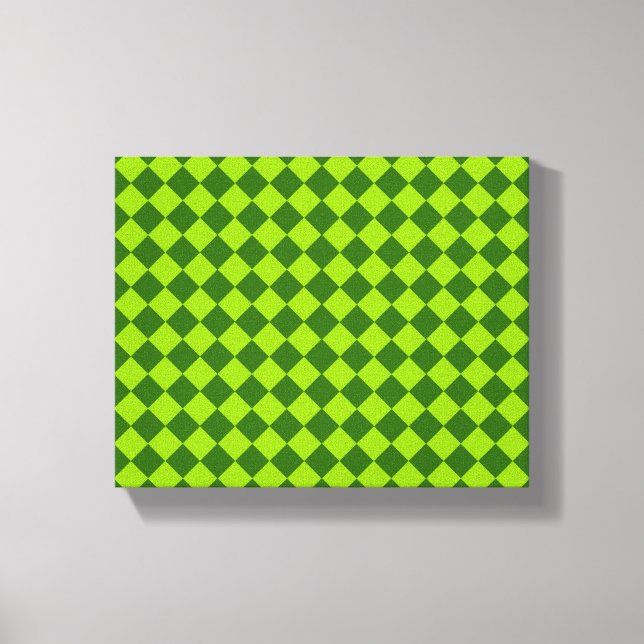Toile Green Combination Diamond Motif par STaylor (Recto)