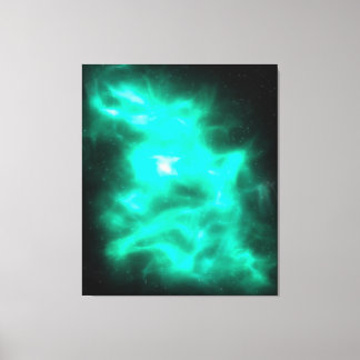 Toile Green Energy Galaxy Art Stretted Canvas