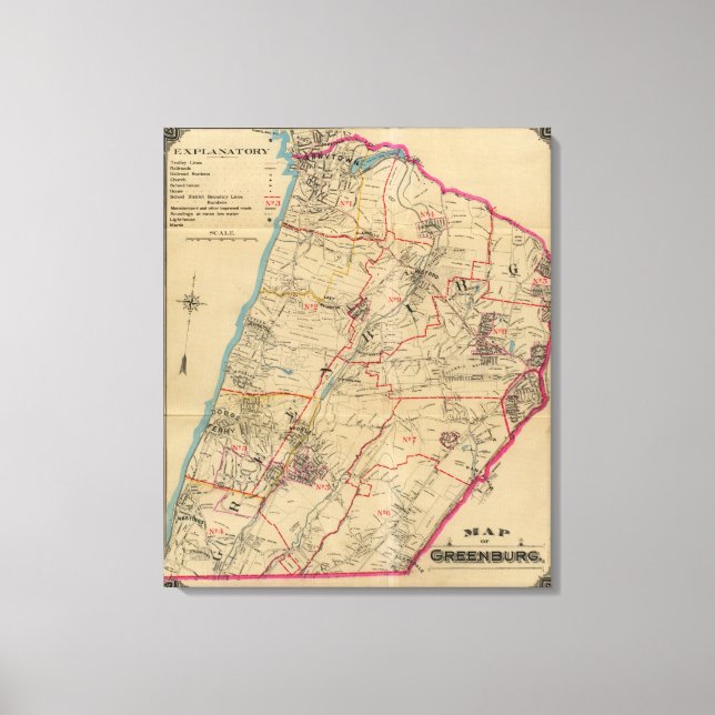 Toile Greenburg, New York (Recto)