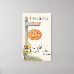 Toile GreetingJack-O-Lanterne de Halloween sur le
