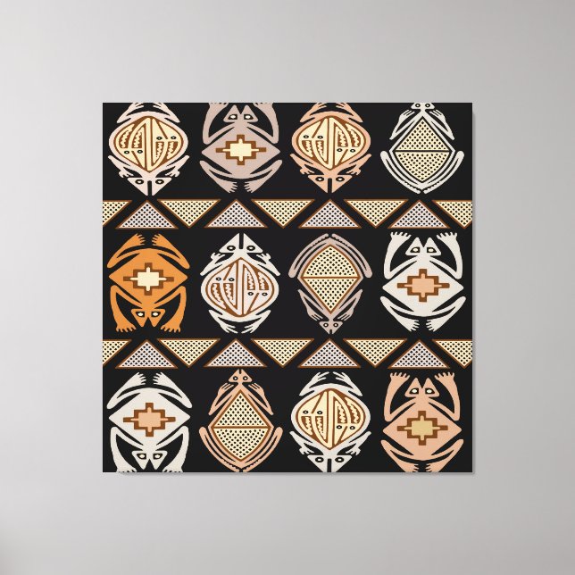 Toile Grenouilles Tribal Leap (Recto)