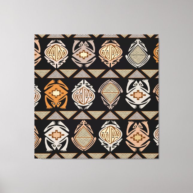 Toile Grenouilles Tribal Leap (Recto)