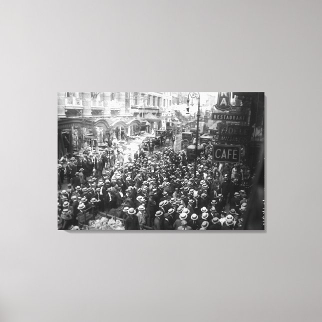 Toile Grève d'acteurs sur la 45ème rue à New York (Recto)