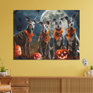 Toile Greyhound Halloween Éffrayant