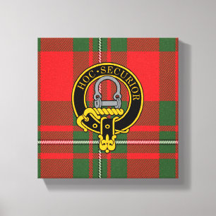 Toile Grierson Scottish Crest et Tartan Canvas