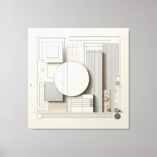 Toile Grille de cercle neutre stratifié (Recto)