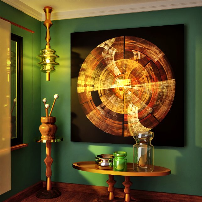 Toile Grille de l'image Abstraite (Integrity Abstract Art Wrapped Canvas Print)