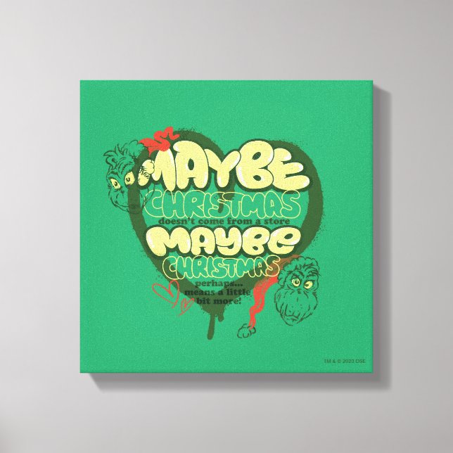 Toile Grinch | Citation de Noël (Recto)