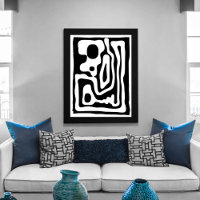 Grip Vise : Noir et Blanc Abstrait